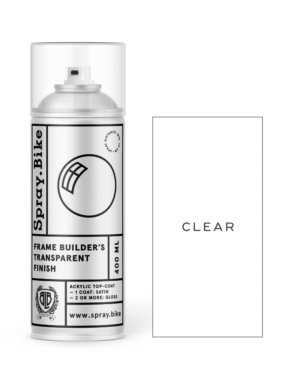 Frame Builder's Transparent Finish - Satin/Gloss - 400ml