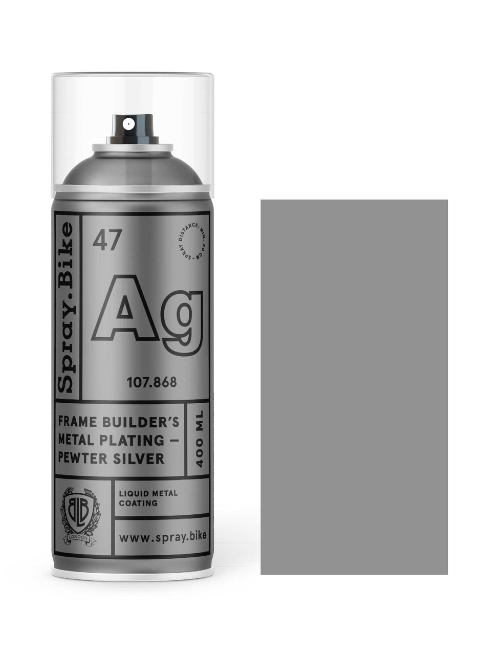 Frame Builder's Metal Plating - Pewter Silver - 400ml