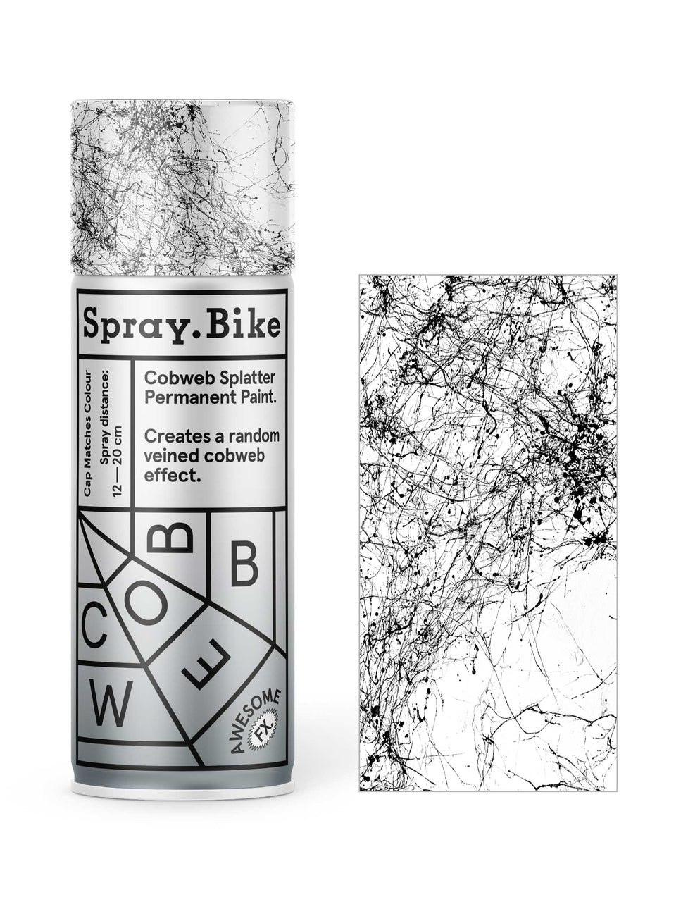 Spray.Bike Cobweb Splatter Black - 400ml